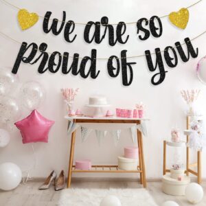 We are So Proud of You Banner, You Did It, Happy Graduation Hanging Sign, Congrats Class of 2024 Grad Party Decorations Supplies