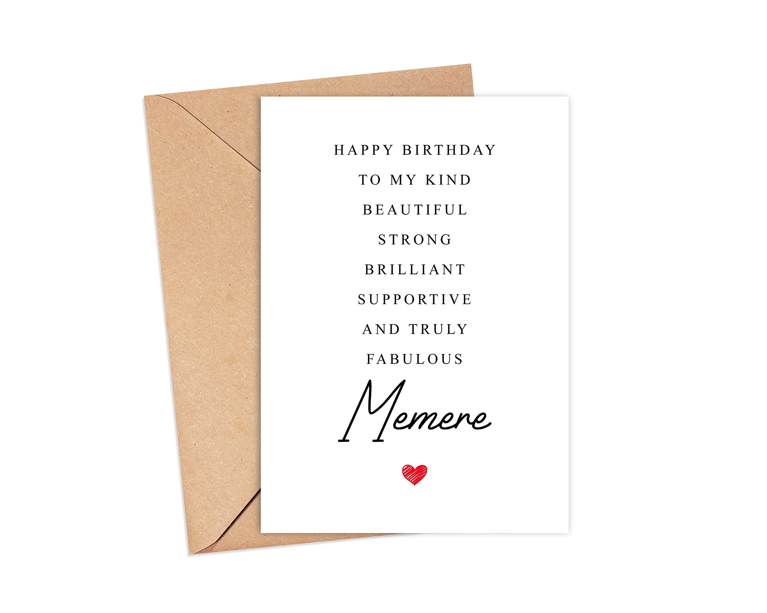 Memere Birthday Card Poem - Amazing Memere Gift - Birthday Card Memere - Special Memere Birthday Card - Birthday Card For Memere