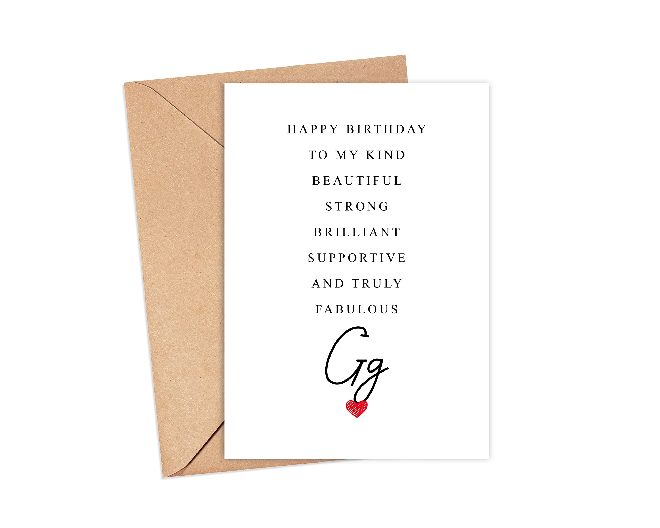 Gg Birthday Card Poem - Amazing Gg Gift - Birthday Card Gg - Special Gg Birthday Card - Birthday Card For Gg