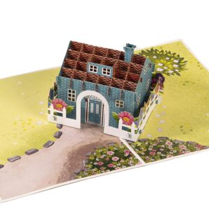 iGifts And Cards Home Sweet Home 3D Pop Up Greeting Card - Cool Housewarming Present, House Surprise Gift, Homeowner Appreciation, Homecoming Celebration, Welcome Neighbor, Moving Announcement - 6x8