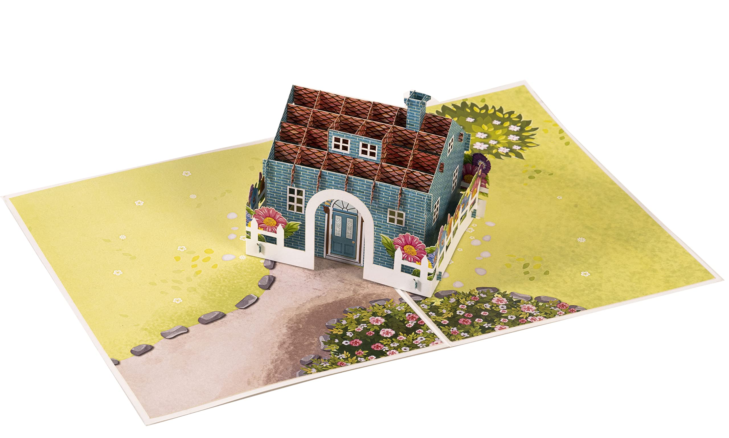 iGifts And Cards Home Sweet Home 3D Pop Up Greeting Card - Cool Housewarming Present, House Surprise Gift, Homeowner Appreciation, Homecoming Celebration, Welcome Neighbor, Moving Announcement - 6x8