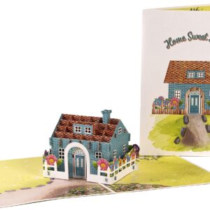 iGifts And Cards Home Sweet Home 3D Pop Up Greeting Card - Cool Housewarming Present, House Surprise Gift, Homeowner Appreciation, Homecoming Celebration, Welcome Neighbor, Moving Announcement - 6x8