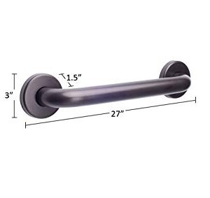 CSI Bathware Straight Grab Bar Bath, 24",1.25" Diameter Oil Rubbed Bronze