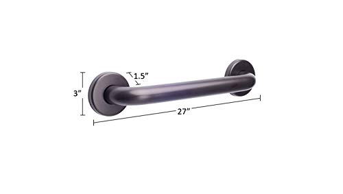 CSI Bathware Straight Grab Bar Bath, 24",1.25" Diameter Oil Rubbed Bronze