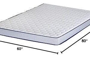 Wayton, 5/7/8/10 Inch Medium Firm High Density Foam Mattress, Comfortable Mattress for Cooler Sleep Supportive & Pressure Relief, Queen, White