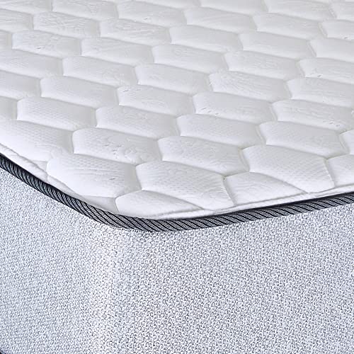 Wayton, 5/7/8/10 Inch Medium Firm High Density Foam Mattress, Comfortable Mattress for Cooler Sleep Supportive & Pressure Relief, Queen, White