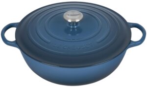 le creuset enameled cast iron signature chef's oven, 7.5 qt., deep teal