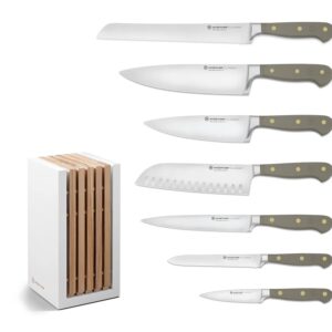 WÜSTHOF Classic Velvet Oyster 8 Piece Knife Block Set