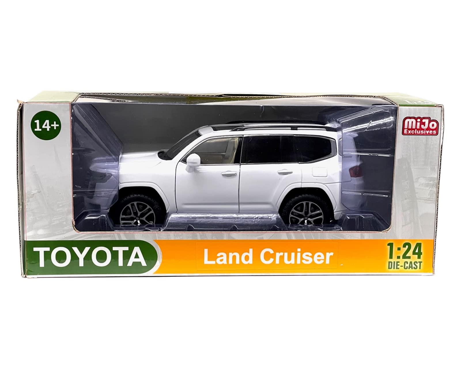 MiJo Exclusives 2023 Toyota Land Cruiser - White - 1:24 - H08222WH