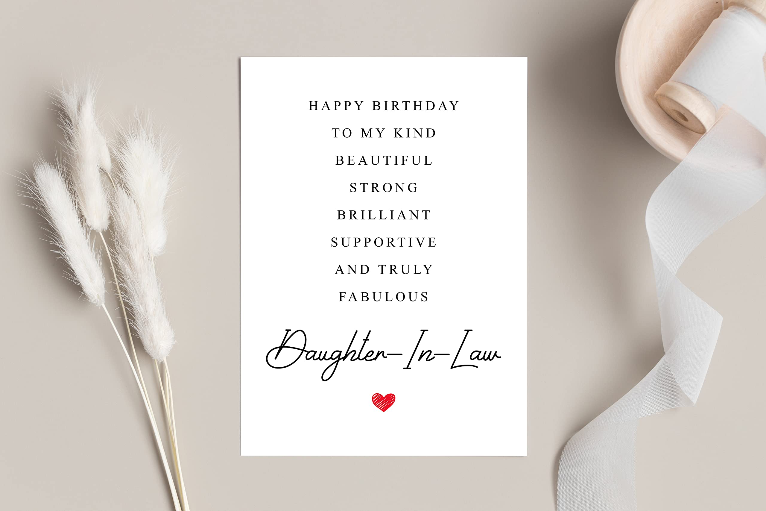 Daughter-In-Law Birthday Card Poem - Amazing Gift Special For Daughter-In-Law