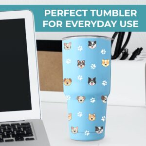 Dog Mom Tumbler 30oz, Dog Mom Gifts For Women, Dog Lovers Gifts For Women, Gifts For Dog Lovers Women Unique, Best Dog Mom Mugs For Women, Happy Mothers Day Dog Mom Mothers Day Gifts