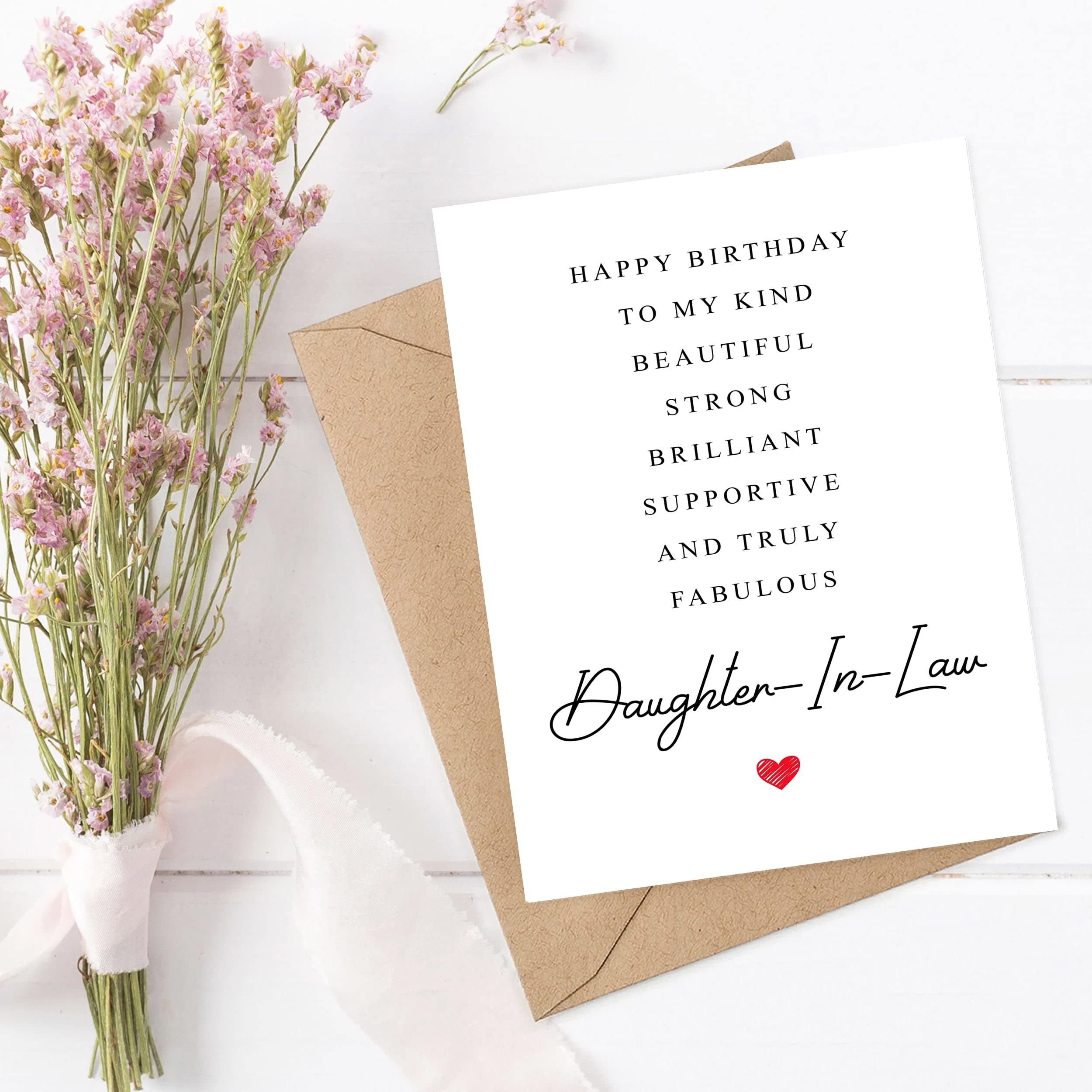 Daughter-In-Law Birthday Card Poem - Amazing Gift Special For Daughter-In-Law