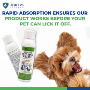 Healers Petcare Hot Spot Relief Aid for Pets | 1% Hydrocortisone | Anti Itch, Anti Inflammatory | Hot Spot Treatment for Dogs and Cats | Pet Skin Care