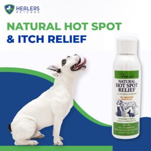 Healers Petcare Hot Spot Relief Aid for Pets | 1% Hydrocortisone | Anti Itch, Anti Inflammatory | Hot Spot Treatment for Dogs and Cats | Pet Skin Care