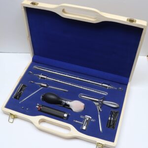 O.R Grade Electric Sigmoidoscope Set for OB/Gynecology/Sigmoidoscopy/Rectal with Wooden Box