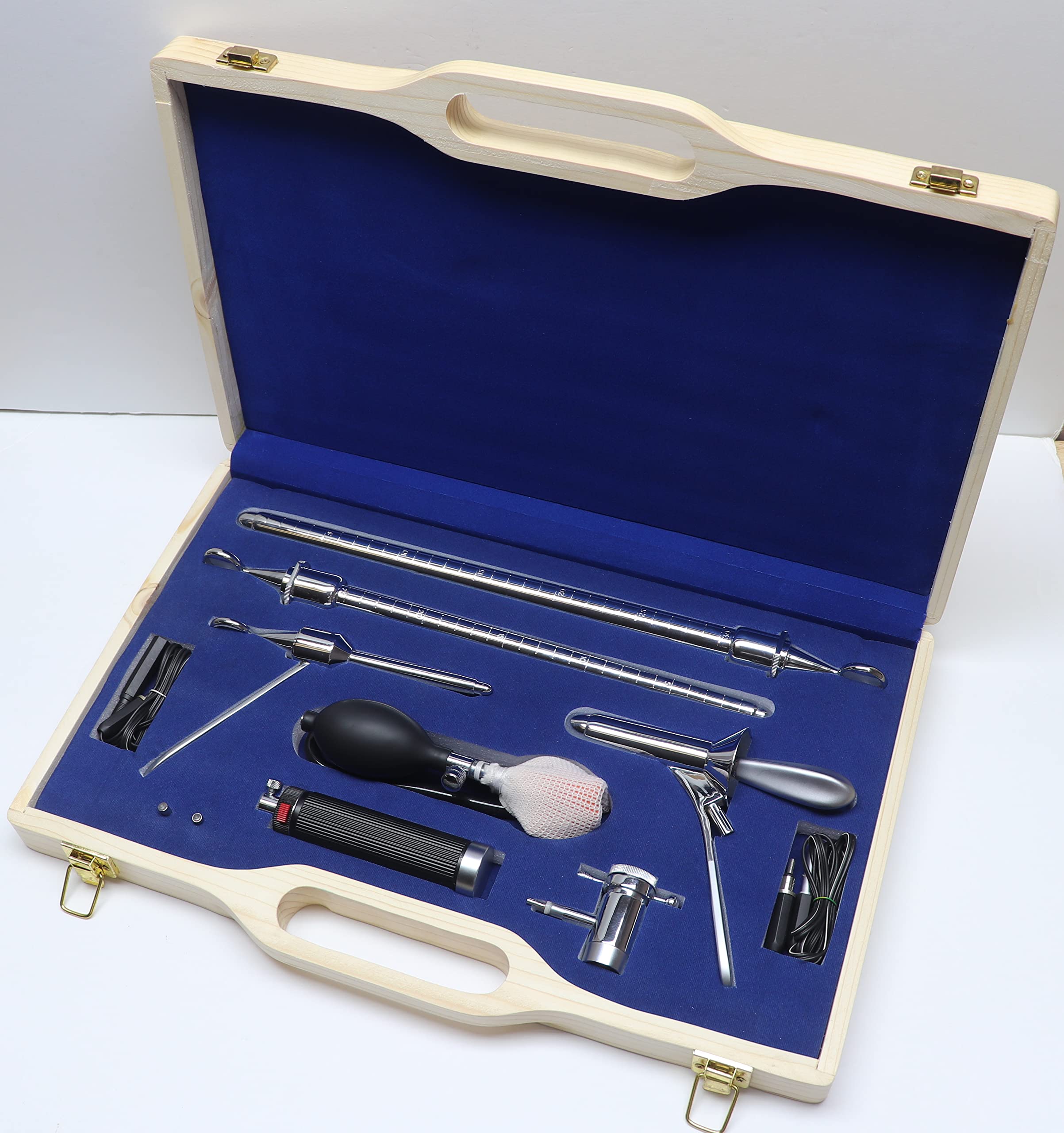 O.R Grade Electric Sigmoidoscope Set for OB/Gynecology/Sigmoidoscopy/Rectal with Wooden Box