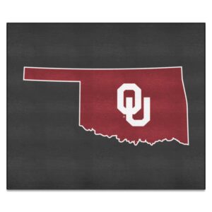 fanmats 36463 oklahoma sooners ulti-mat rug - 5ft. x 8ft.