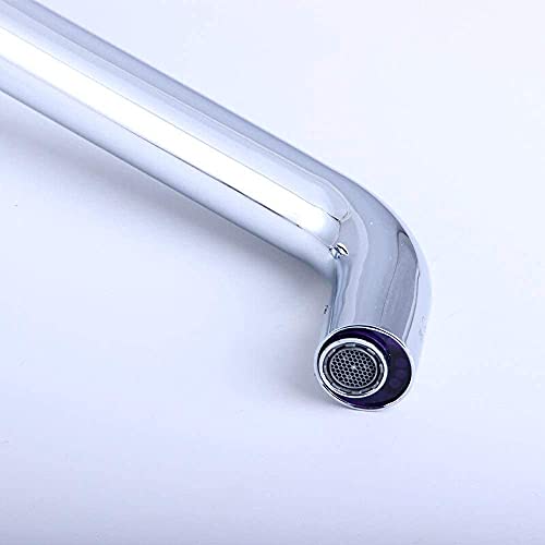 Creative Wall Mounted Modern Sensor Faucet Tap Infrared Sensor Kitchen Mixer Tap Single Lever Polished Chrome Stainless Steel Lavatory Bathroom Induction Faucets for Bath Shower