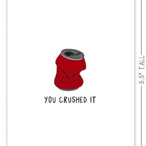 rockdoodles Funny Graduation Cards, You Crushed It | Graduation Cards, New Graduate Congratulations Cards - Punny Congrats College & High School Graduation Cards (You Crushed It)