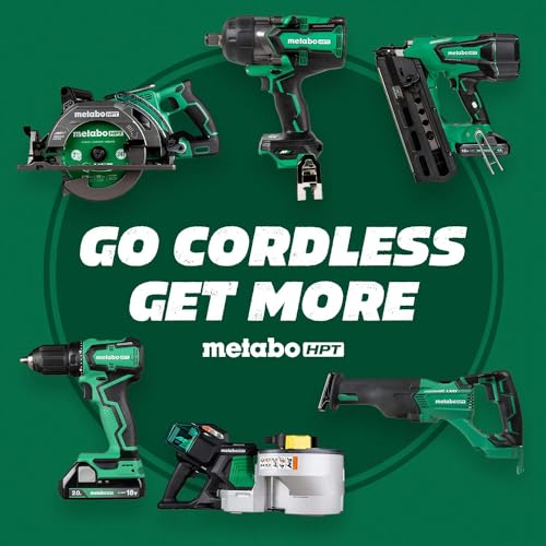 Metabo HPT 18V MultiVolt™ Straight Cordless Finish Nailer Kit, 16 Gauge Finish Nailer, (1) 18V 2.0Ah Lithium Ion Battery w/Fuel Gauge, Accepts Finish Nails, Lifetime Power Tool Warranty, NT1865DMST