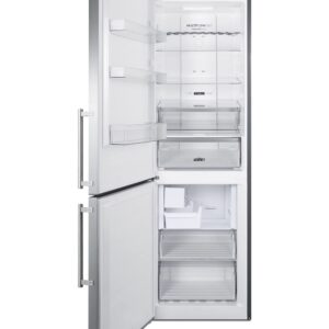 Summit Appliance FFBF249SS2IMLHD 24" Wide Bottom Freezer Refrigerator with Icemaker, 10.6 cu.ft Capacity, Open Door Alarm, Stainless Steel Doors, Frost-Free Operation, LED Visual Alarms