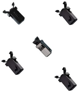 sooyee trash can plastic lock self 5pcs black self,locking switch replacement catch compatible touch lid bin repair clip