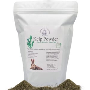 Kelp Powder for Dogs/Cats, Natural North Atlantic Ocean Sea Kelp, Vitamins Minerals and Antioxidants for Ultimate Health (15 Ounce)