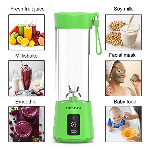 Portable Blender Juicer 4000mAh Personal High Speed Smoothie Blender USB Rechargeable Fruit Mixing Machine for Protein Shakes and Smoothies, Baby Food