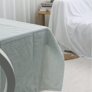 Premium Quality Cotton Fabric by The Yard Yarn Dyed Check Fabric 63" Wide Cozy Bio Washing Full of Emotion Laceking Made in Korea (Mint)