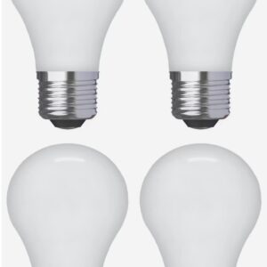 (4 Bulbs) GE Basic LED A15, Dimmable, 40 watt Equivalent, Soft White, HD Light, Medium Base Ceiling Fan LED Light Bulb