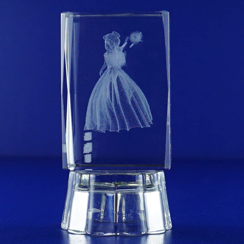 " Princesa Quinceañera Party Favor 12 Pieces 3D Princess Quinceañera Crystal Favor Personalization Customization Laser Engraving - Birthday, Mis XV Años, Mis 15 Años, Sweet 15 and Sweet 16" (4"H)