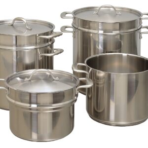 UPDATE International CDB-10 Stainless Steel Double Boiler 9.08 Quart