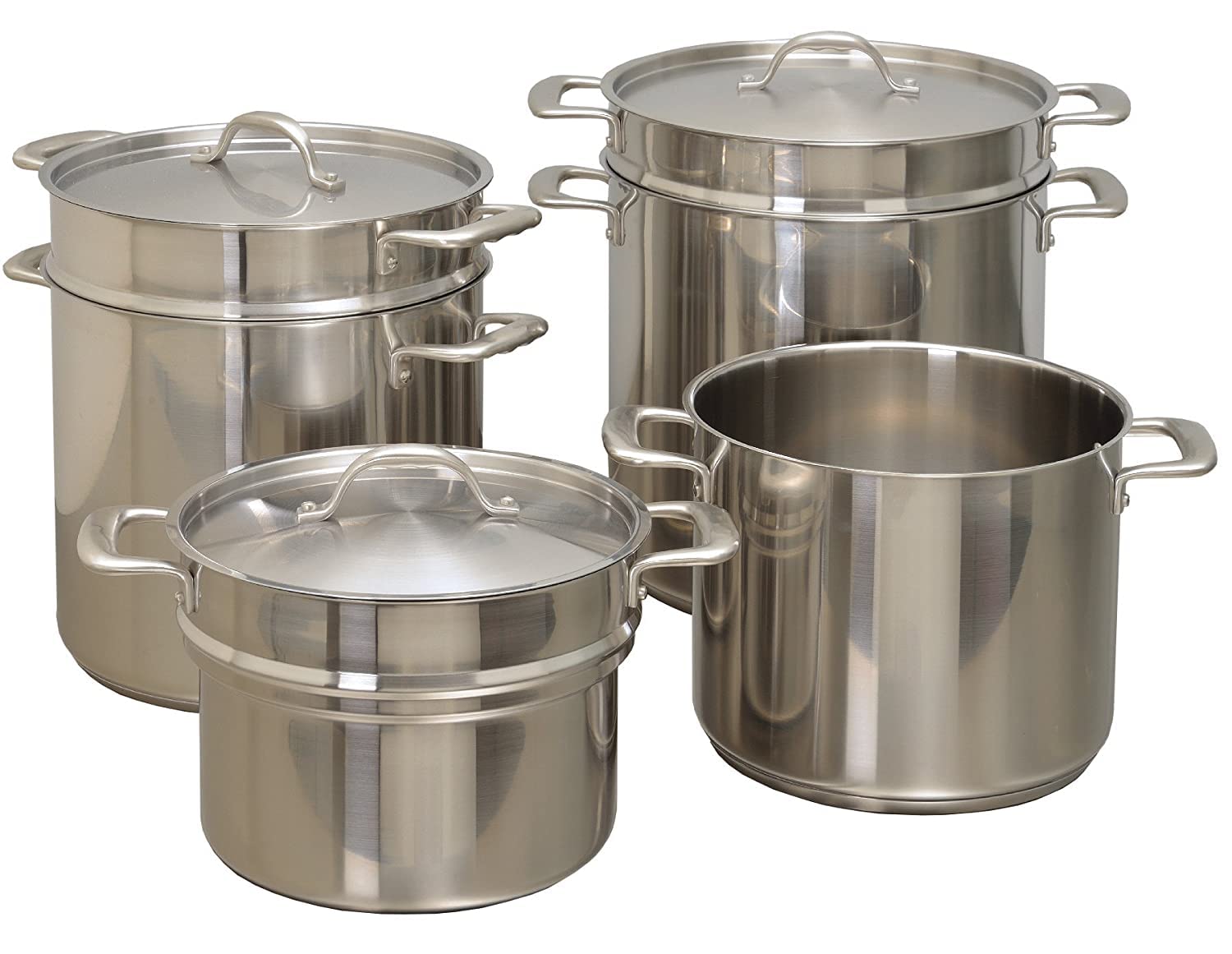 UPDATE International CDB-10 Stainless Steel Double Boiler 9.08 Quart