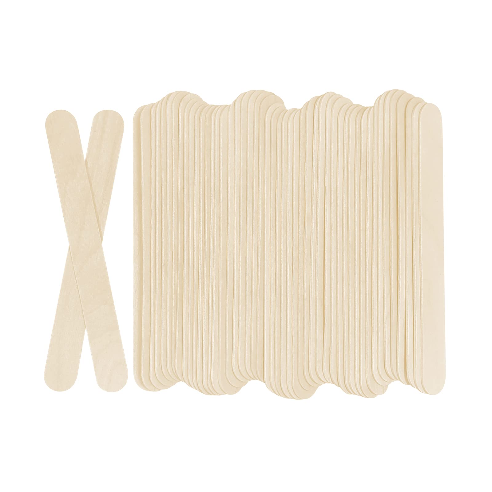 KTOJOY 200Pcs Jumbo Wooden Craft Sticks Wooden Popsicle Craft Sticks Stick 6” Long x 3/4”Wide