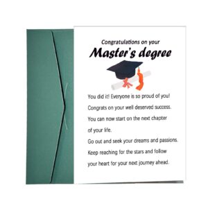 dapofajo congratulations on your master’s degree card, graduate student card, you did it card, master's graduation greeting card