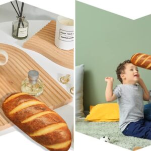 CHELEI2019 11.8" Bread Plush,Funny 3D Stuffed Bread Shape Pillow Soft Food Toy Gift for Kids