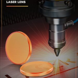 Inccala CO2 Laser Lens PVD ZnSe Laser Mirror: 18mm/0.71" FL76.2mm/3" T2.2mm Meniscus CO2 Focus Lens for CO2 Laser Engraving Cutting Machine