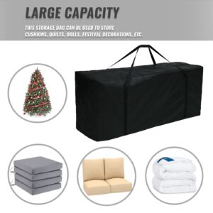 HEPOVER Outdoor Patio Cushion Storage Bags 68Inch Waterproof Extra Large Patio Furniture Cover Cushion Storage Bag with Handle and Zipper