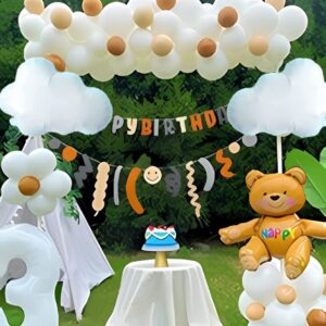 6 Pieces White Cloud Balloons for Birthday Baby Shower Themed Party Decorations Supplies