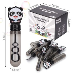 Panda Party Favors Supplies Panda Bubble Wands for Kids Panda Bubble Blowing Toy Gift Goodie Bag Stuffers 24PCS