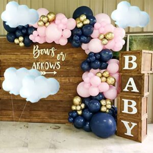 6 Pieces White Cloud Balloons for Birthday Baby Shower Themed Party Decorations Supplies