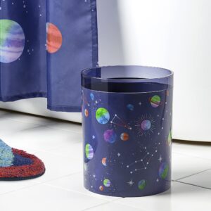 Allure Home Creation Starry Night Plastic Wastebasket/Trash Can 1.61 Gallons