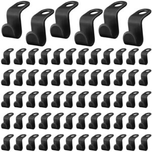 fumete 300 pcs clothes hanger connector hooks hanger extender clips heavy duty cascading hangers plastic hanger hooks space saver for closet space saving connection hooks coat organizer(black)