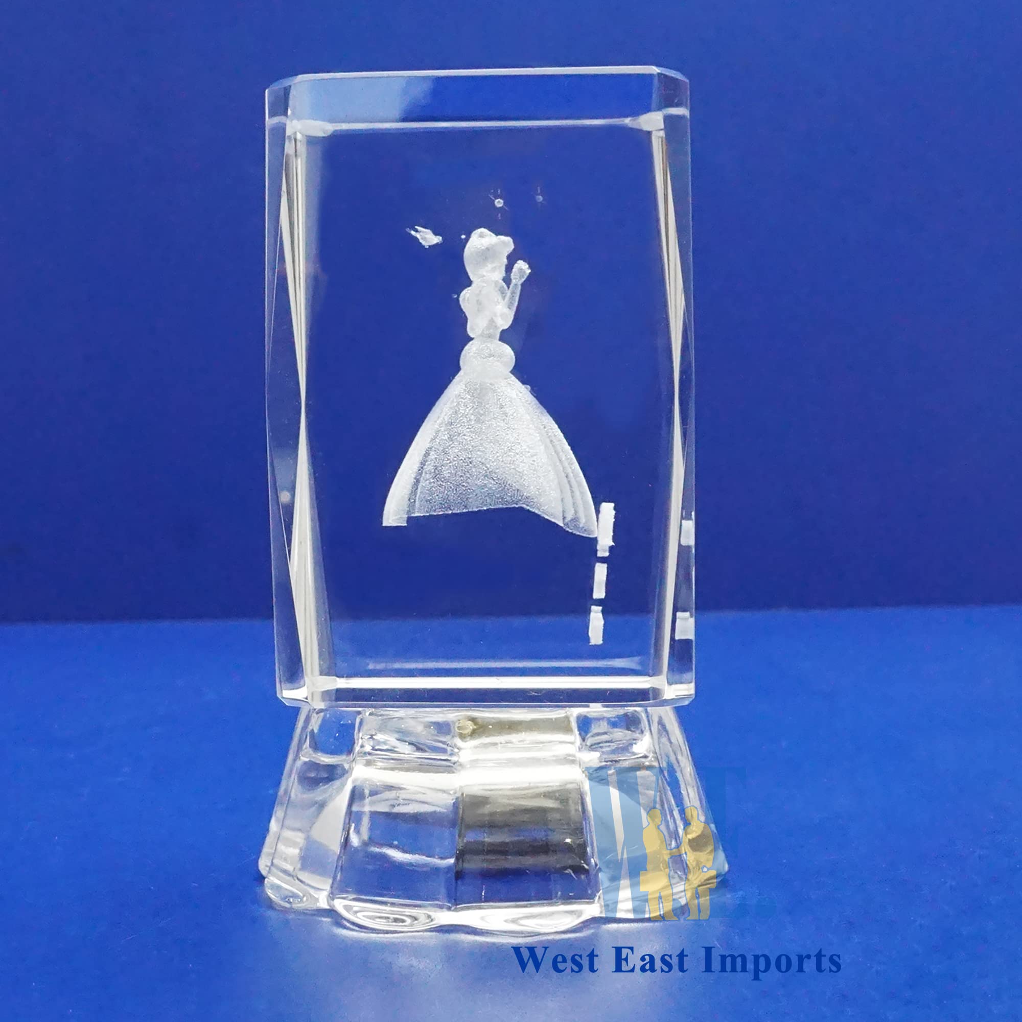 " Princess Quinceañera Party Favor 12 Pieces 3D Princess Quinceañera Crystal Favor Personalization Customization Laser Engraving - Birthday, Mis XV Años, Mis 15 Años, Sweet 15 and Sweet 16" (4"H)