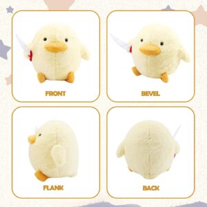 Kephay Cute Duck Plush with Knife Duckling Stuffed Animal Plush Toy Duckie Throw Pillow Plushies Doll Toys Gift for Boys Girls Adults (Yellow, 11.8 inch)