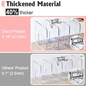 Vowcarol Clear Purse Storage Organizer, Mini Purse shelf for Closet, Small Clutch Purse Holder - 2 PACK