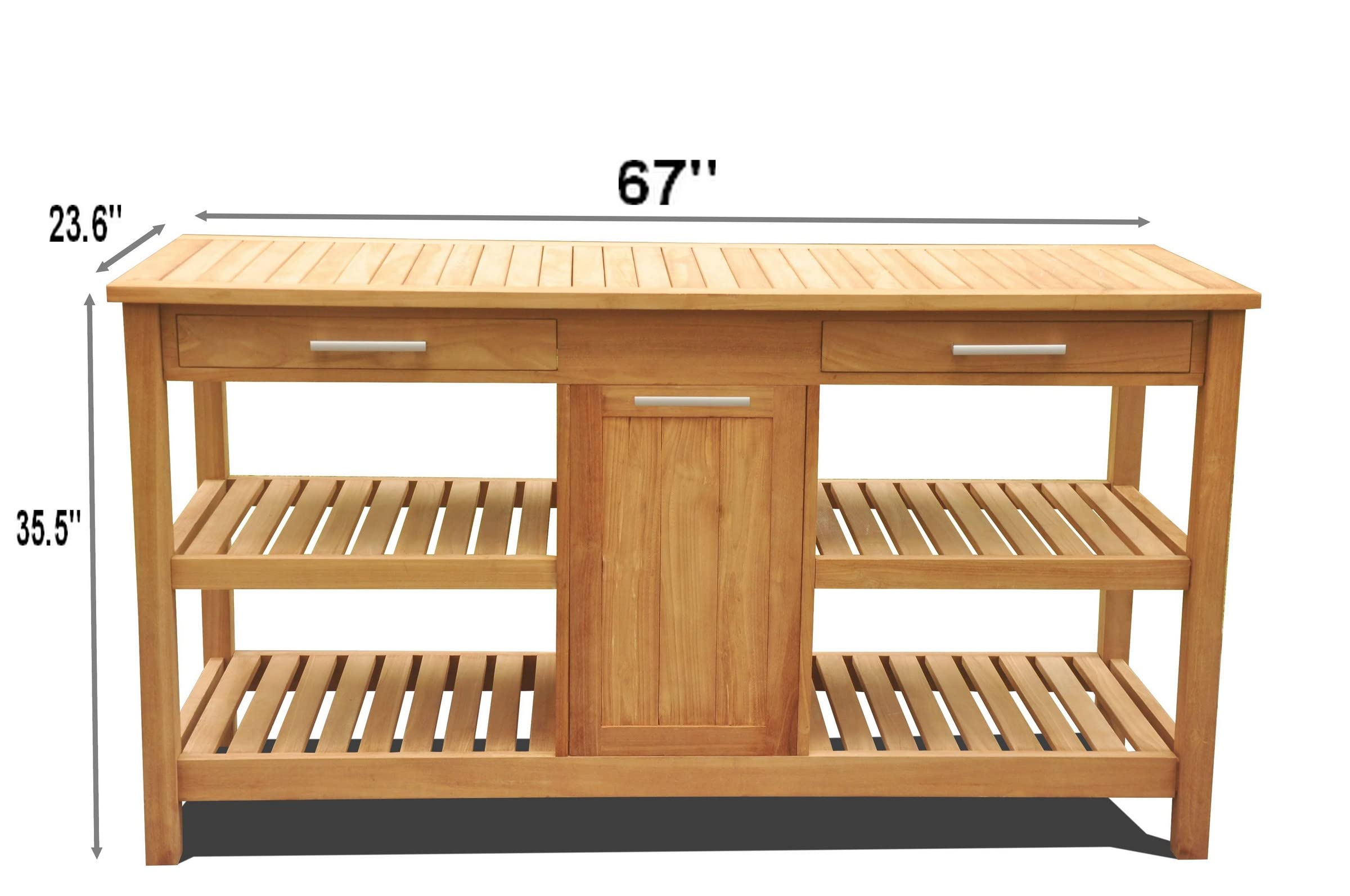 Solvang Teak Buffet Grade A Teak Wood Outdoor Patio #23SoBf