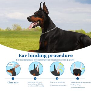 ziyue Doberman Ear Posting Kit, Dog Ear Cropping Dog Ear Stand up Care Tape Kit for Doberman Pinscher Dogs