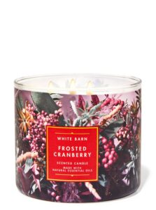 frosted cranberry 3 wick candle 14.5 oz / 411 g (cranberry print)