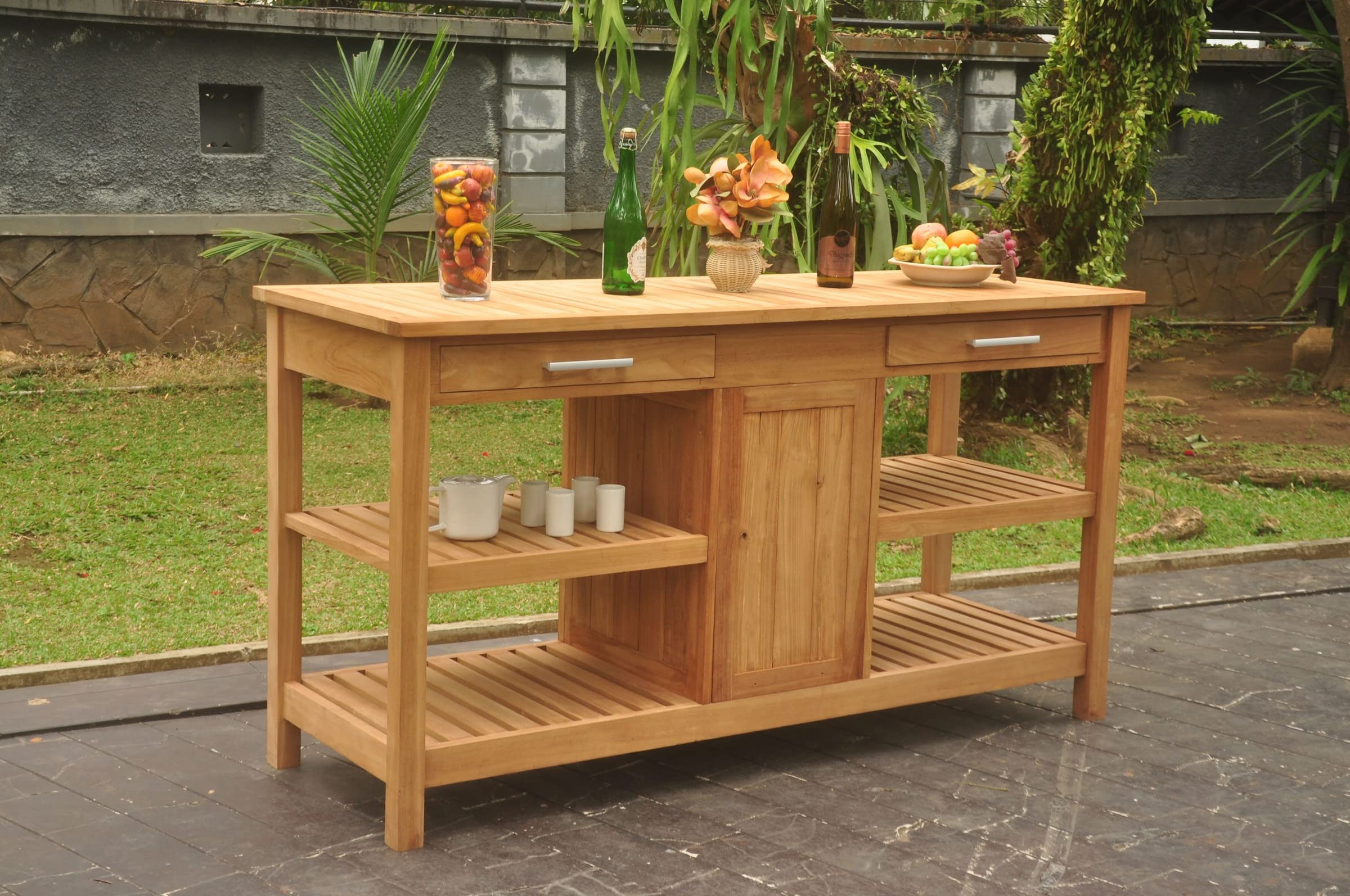 Solvang Teak Buffet Grade A Teak Wood Outdoor Patio #23SoBf